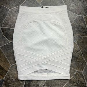 Lulu’s Bodycon Skirt with Mesh Cut Outs